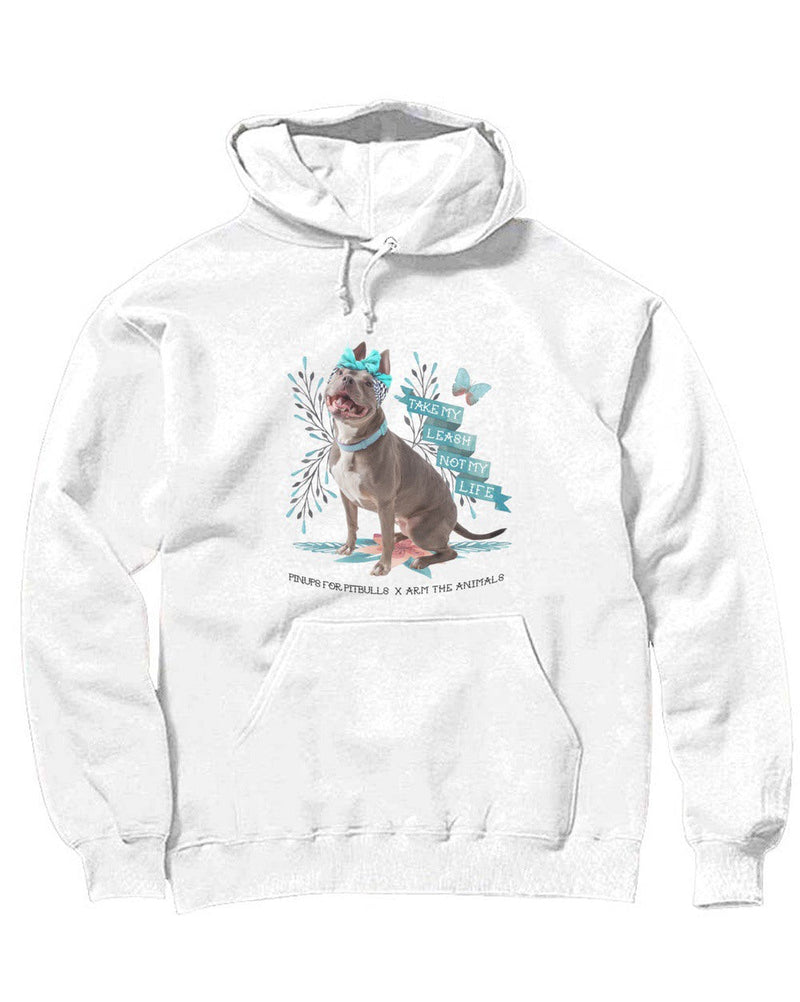 Load image into Gallery viewer, Unisex | Take My Leash Not My Life | Hoodie - Arm The Animals Clothing Co.
