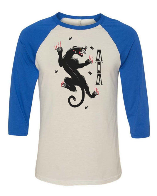 Unisex | Tattoo Black Panther | 3/4 Sleeve Raglan - Arm The Animals Clothing Co.