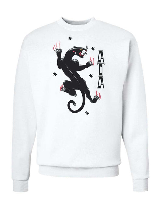 Unisex | Tattoo Black Panther | Crewneck Sweatshirt - Arm The Animals Clothing Co.