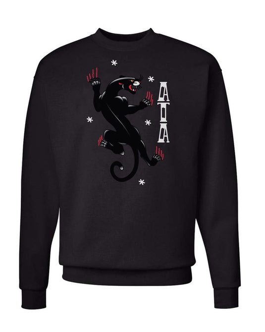 Unisex | Tattoo Black Panther | Crewneck Sweatshirt - Arm The Animals Clothing Co.