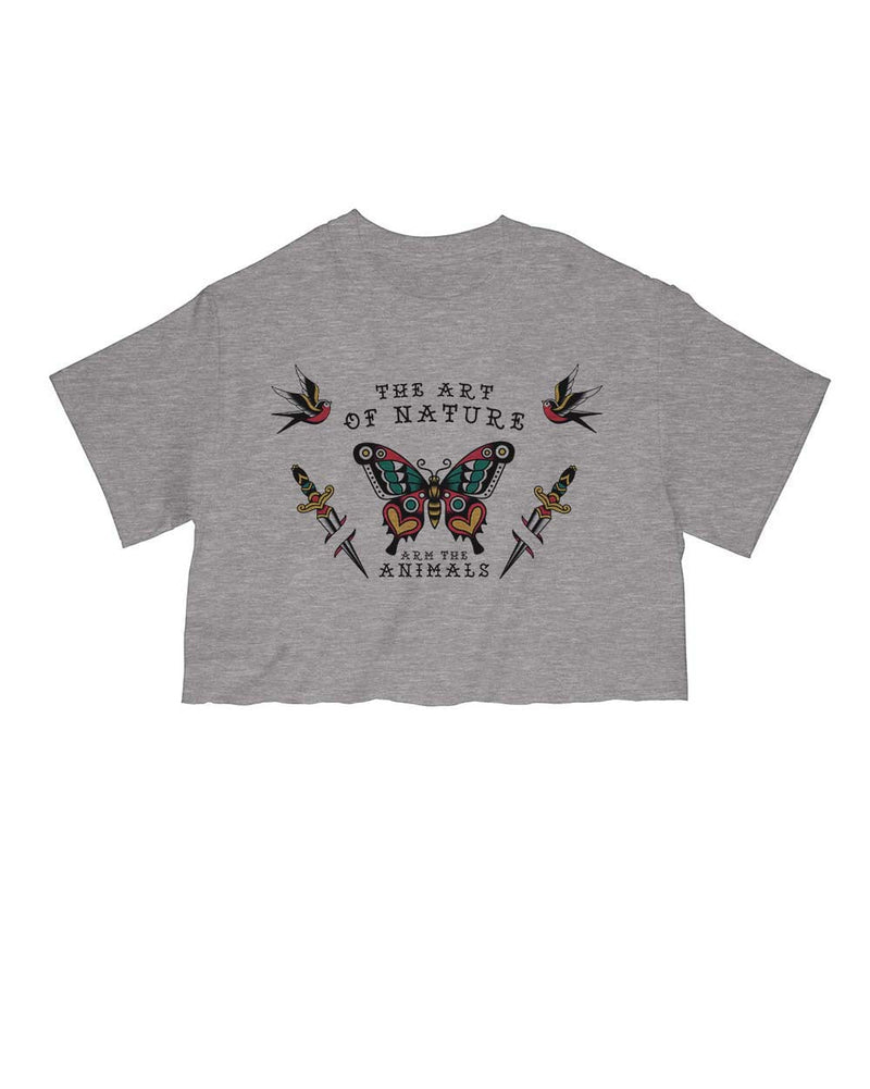 Load image into Gallery viewer, Unisex | Tattoo Butterfly | Cut Tee - Arm The Animals Clothing Co.
