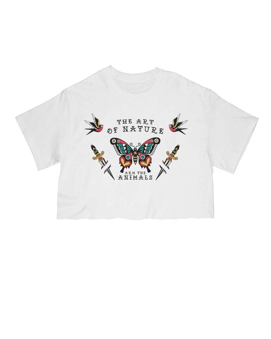 Unisex | Tattoo Butterfly | Cut Tee - Arm The Animals Clothing Co.