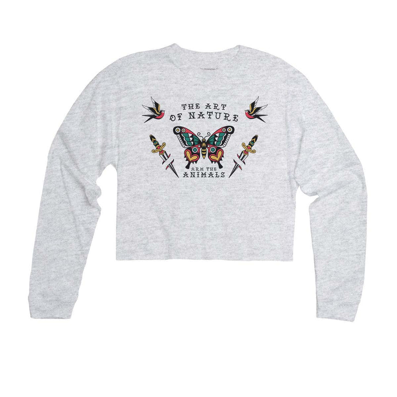 Load image into Gallery viewer, Unisex | Tattoo Butterfly | Cutie Long Sleeve - Arm The Animals Clothing Co.
