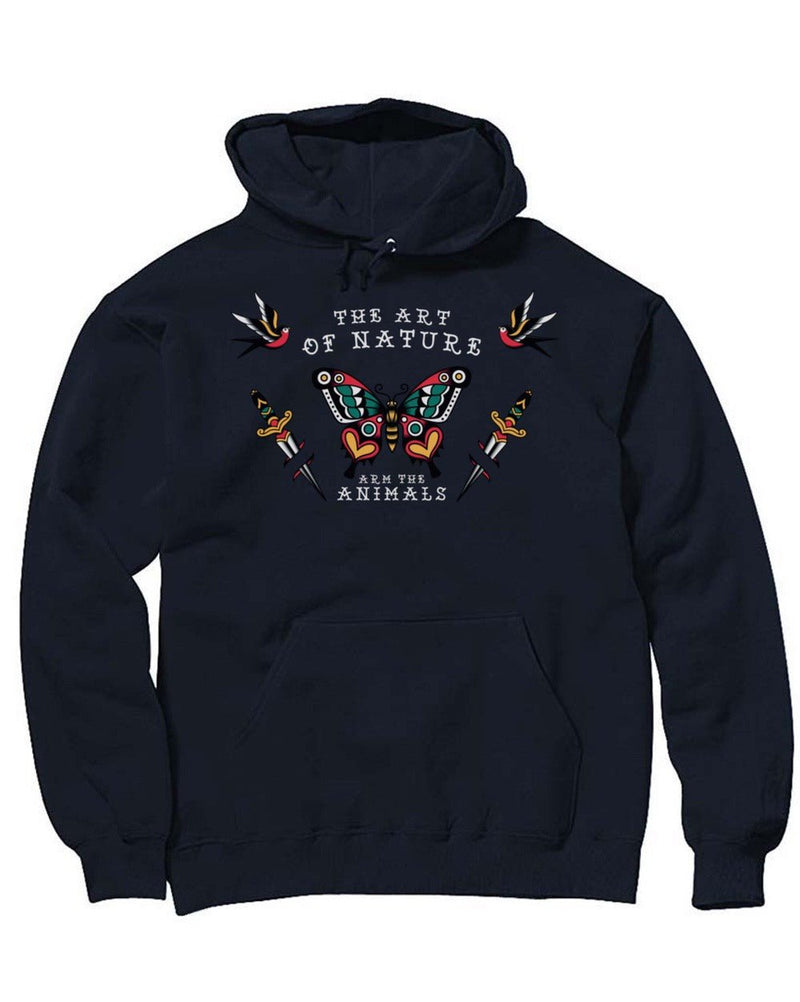 Load image into Gallery viewer, Unisex | Tattoo Butterfly | Hoodie - Arm The Animals Clothing Co.
