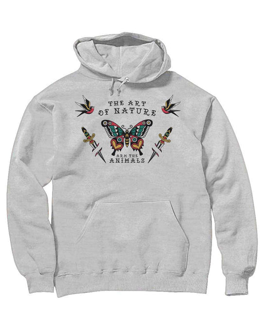 Unisex | Tattoo Butterfly | Hoodie - Arm The Animals Clothing Co.
