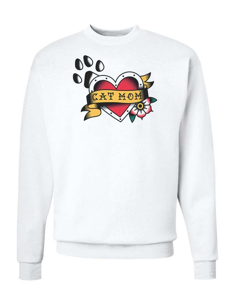 Load image into Gallery viewer, Unisex | Tattoo Cat Mom | Crewneck Sweatshirt - Arm The Animals Clothing Co.
