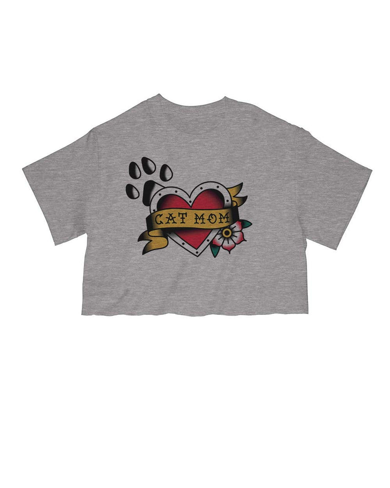 Load image into Gallery viewer, Unisex | Tattoo Cat Mom | Cut Tee - Arm The Animals Clothing Co.

