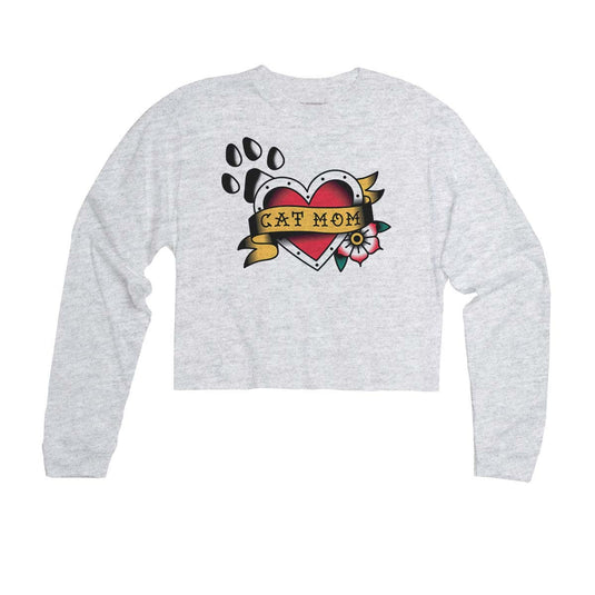 Unisex | Tattoo Cat Mom | Cutie Long Sleeve - Arm The Animals Clothing Co.