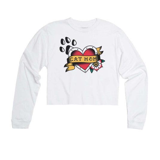 Unisex | Tattoo Cat Mom | Cutie Long Sleeve - Arm The Animals Clothing Co.