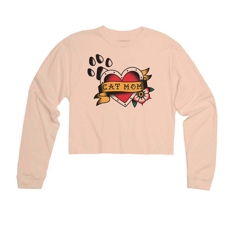 Load image into Gallery viewer, Unisex | Tattoo Cat Mom | Cutie Long Sleeve - Arm The Animals Clothing Co.
