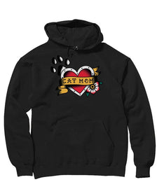 Unisex | Tattoo Cat Mom | Hoodie - Arm The Animals Clothing Co.