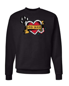 Unisex | Tattoo Dog Mom | Crewneck Sweatshirt - Arm The Animals Clothing Co.