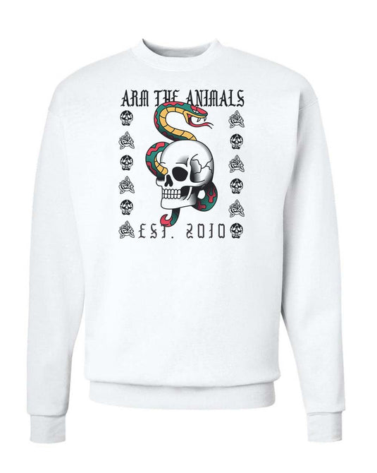 Unisex | Tattoo Snake | Crewneck Sweatshirt - Arm The Animals Clothing Co.