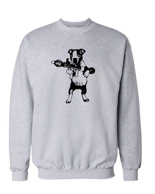 Unisex | Terror Terrier | Crewneck Sweatshirt - Arm The Animals Clothing Co.