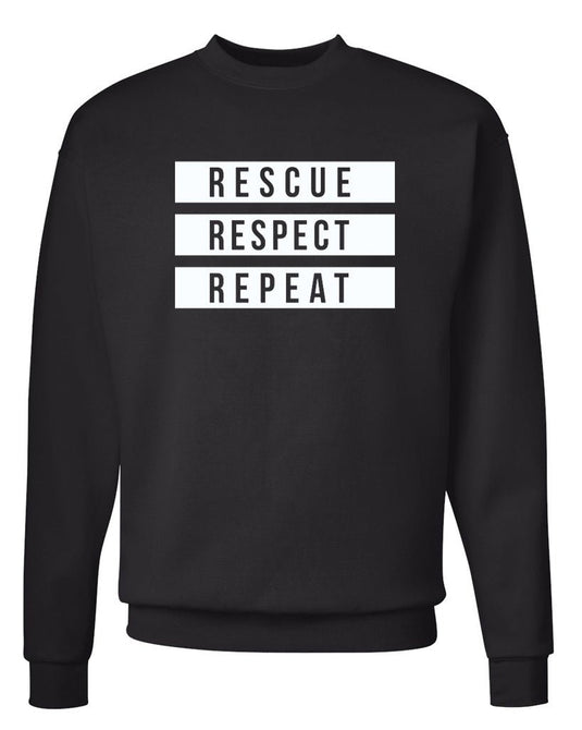Unisex | The 3 Rs | Crewneck Sweatshirt - Arm The Animals Clothing Co.
