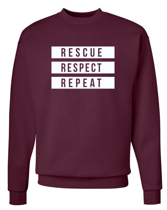 Unisex | The 3 Rs | Crewneck Sweatshirt - Arm The Animals Clothing Co.