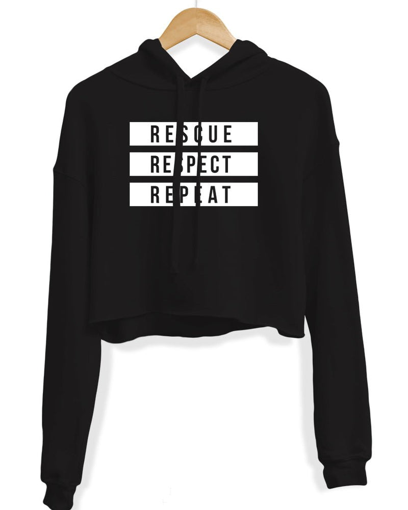 Load image into Gallery viewer, Unisex | The 3 Rs | Crop Hoodie - Arm The Animals Clothing Co.
