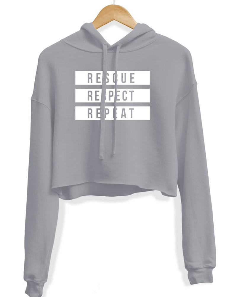 Load image into Gallery viewer, Unisex | The 3 Rs | Crop Hoodie - Arm The Animals Clothing Co.
