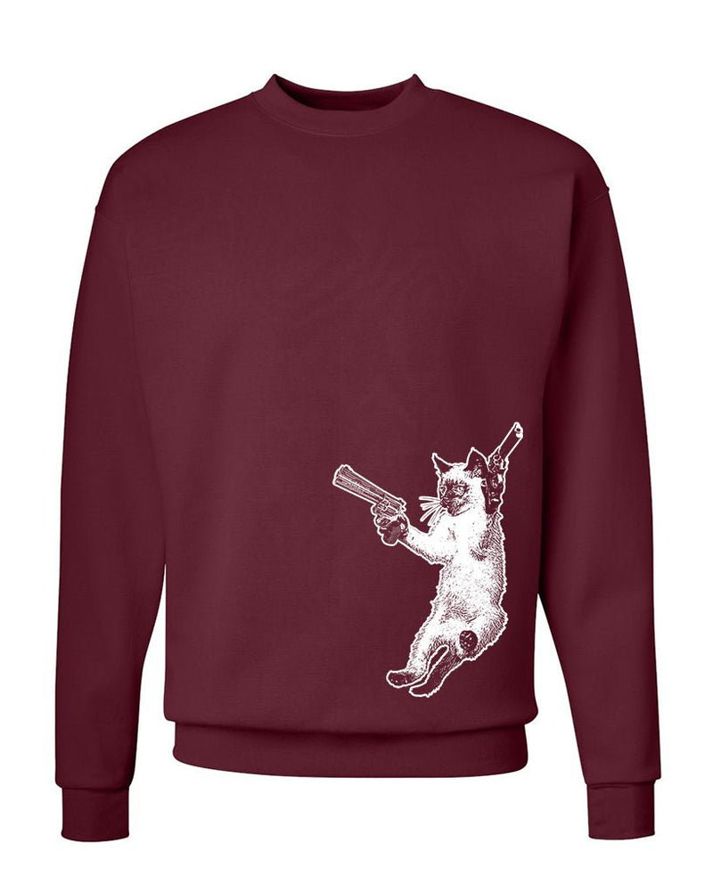 Load image into Gallery viewer, Unisex | The Cat and The Gat | Crewneck Sweatshirt - Arm The Animals Clothing Co.
