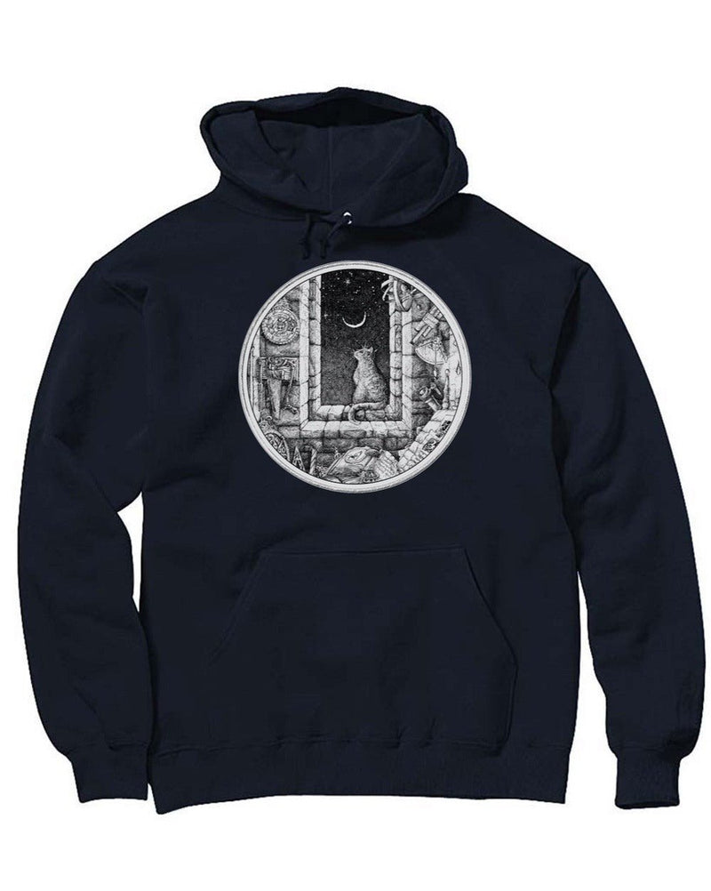 Load image into Gallery viewer, Unisex | The Cat and The Moon | Hoodie - Arm The Animals Clothing Co.
