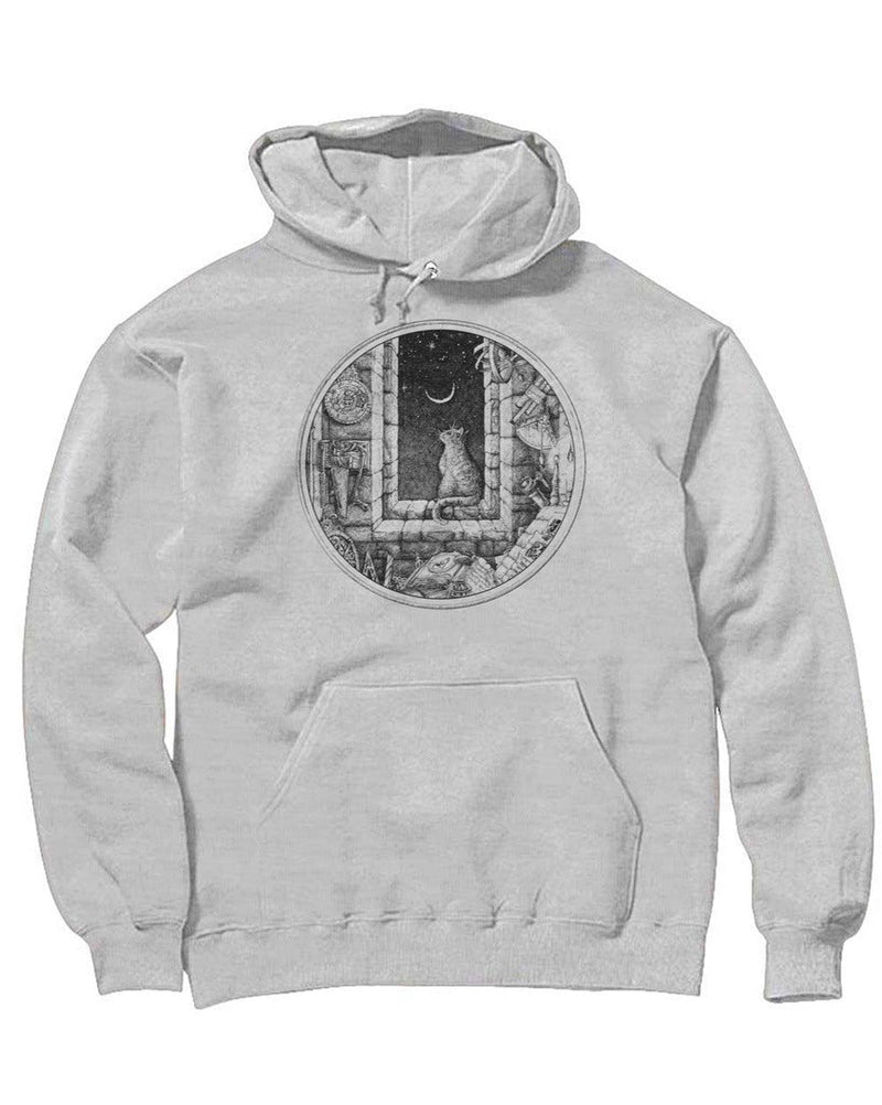 Load image into Gallery viewer, Unisex | The Cat and The Moon | Hoodie - Arm The Animals Clothing Co.
