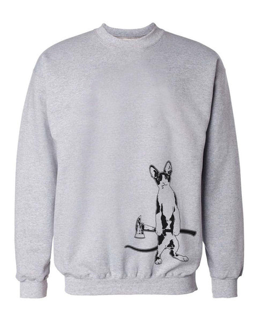 Unisex | The Catsecutioner | Crewneck Sweatshirt - Arm The Animals Clothing Co.