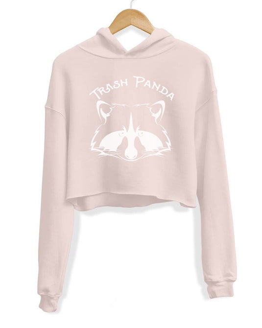 Panda crop sales top hoodie