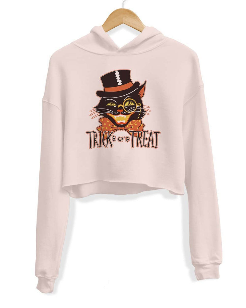 Load image into Gallery viewer, Unisex | Trick or Treat | Crop Hoodie - Arm The Animals Clothing Co.
