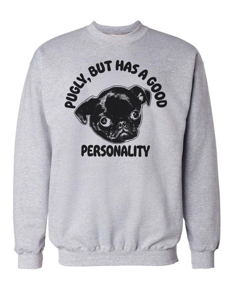 Load image into Gallery viewer, Unisex | Ugly, But Good Personality | Crewneck Sweatshirt - Arm The Animals Clothing Co.
