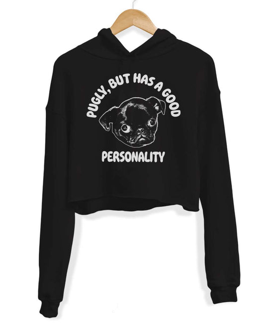 Unisex | Ugly, But Good Personality | Crop Hoodie - Arm The Animals Clothing Co.