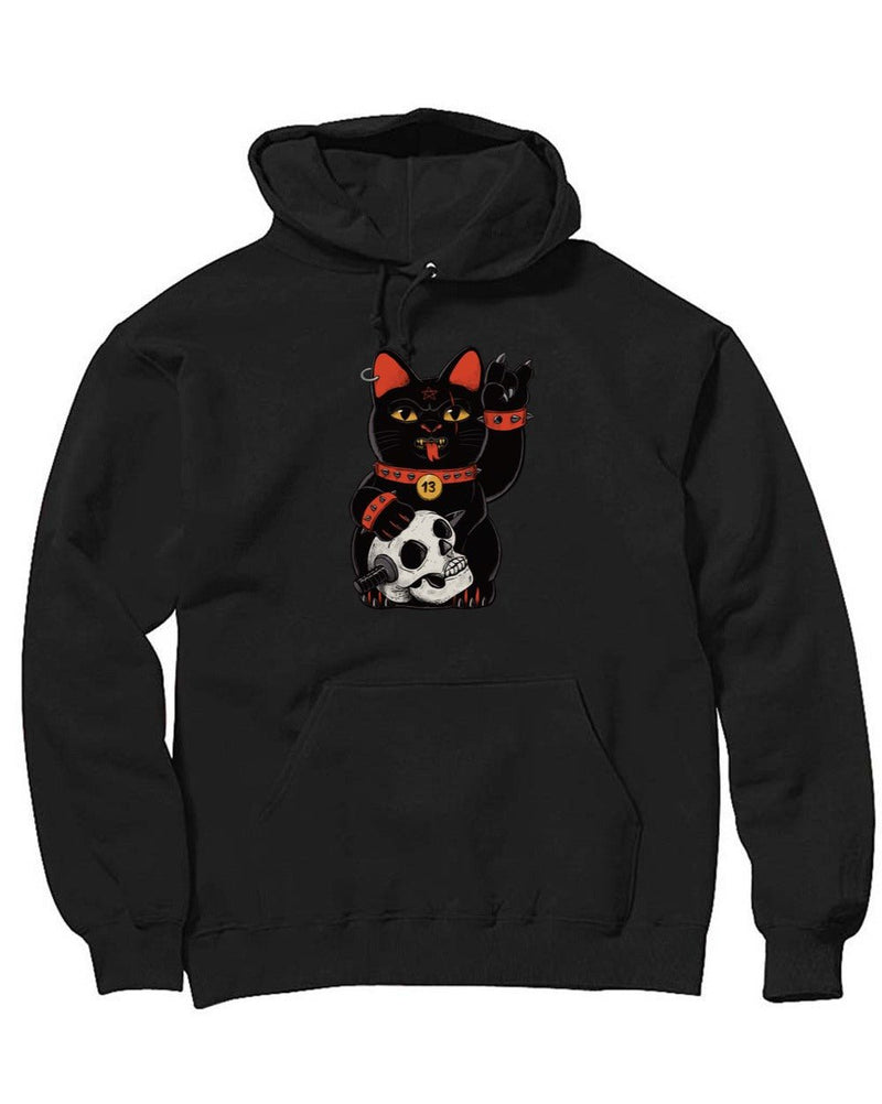 Load image into Gallery viewer, Unisex | Unlucky Black Cat | Hoodie - Arm The Animals Clothing Co.

