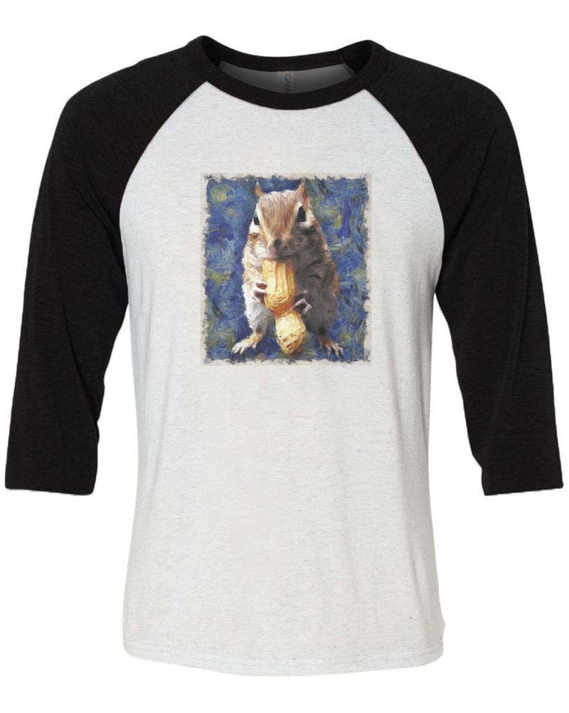 Load image into Gallery viewer, Unisex | Van Gogh Does Van Gogh | 3/4 Sleeve Raglan - Arm The Animals Clothing Co.
