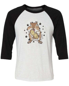 Unisex | Van Gogh The Chippy | 3/4 Sleeve Raglan - Arm The Animals Clothing Co.