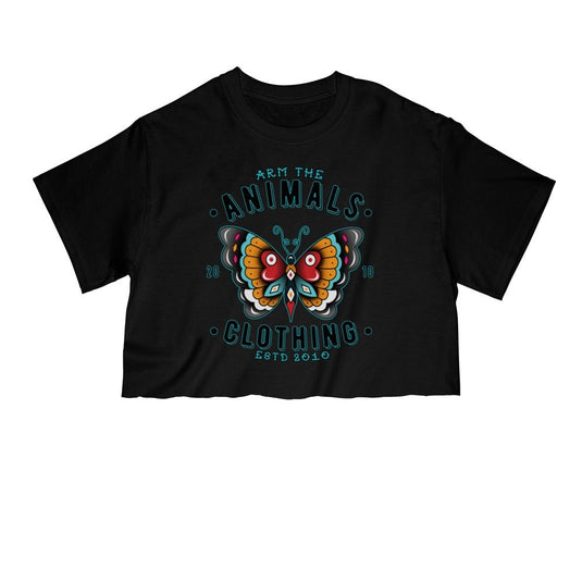 Unisex | Varsity Butterfly | Cut Tee - Arm The Animals Clothing Co.