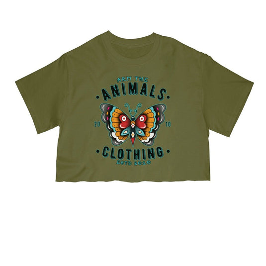 Unisex | Varsity Butterfly | Cut Tee - Arm The Animals Clothing Co.