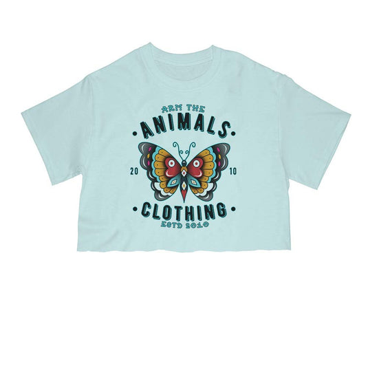 Unisex | Varsity Butterfly | Cut Tee - Arm The Animals Clothing Co.