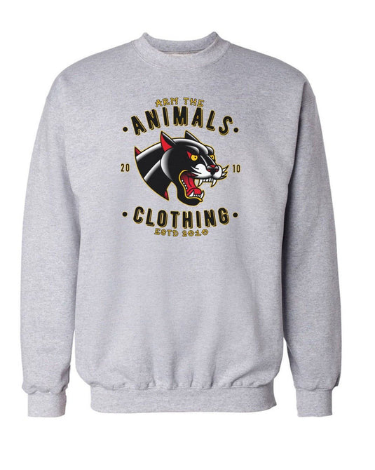 Unisex | Varsity Panther | Crewneck Sweatshirt - Arm The Animals Clothing Co.