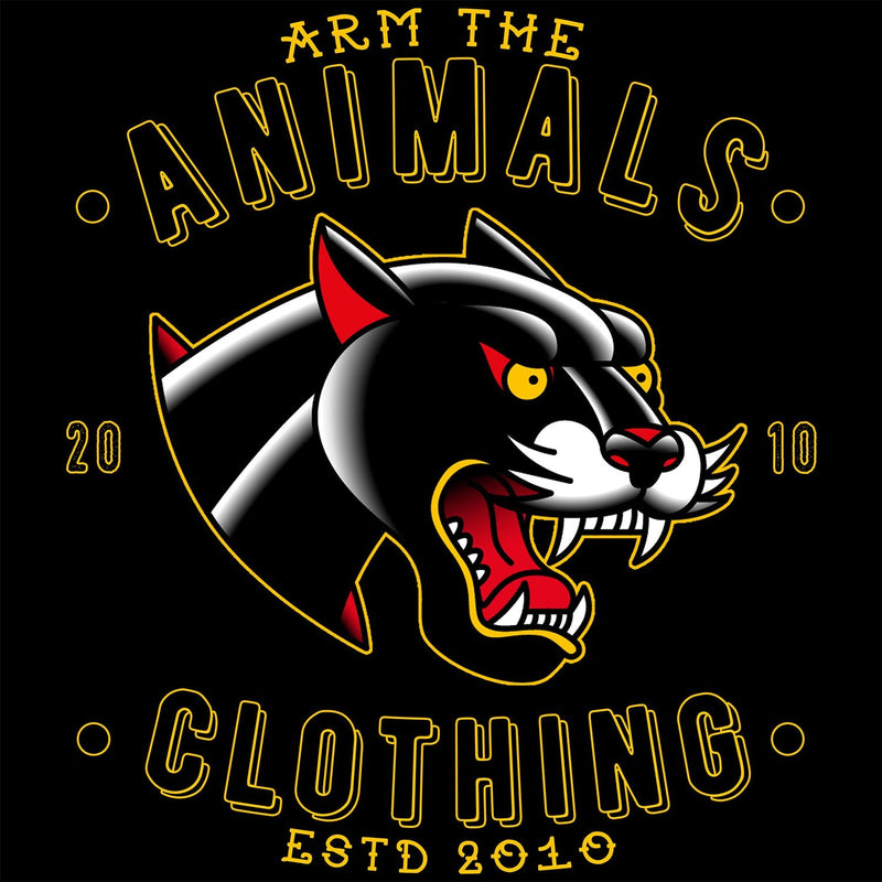 Load image into Gallery viewer, Unisex | Varsity Panther | Crop Hoodie - Arm The Animals Clothing Co.
