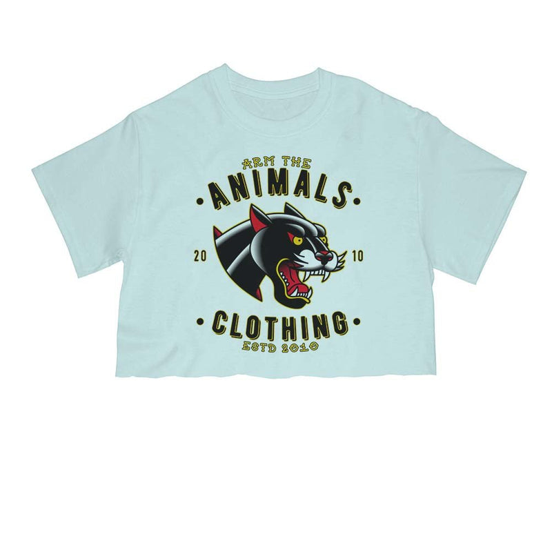 Load image into Gallery viewer, Unisex | Varsity Panther | Cut Tee - Arm The Animals Clothing Co.
