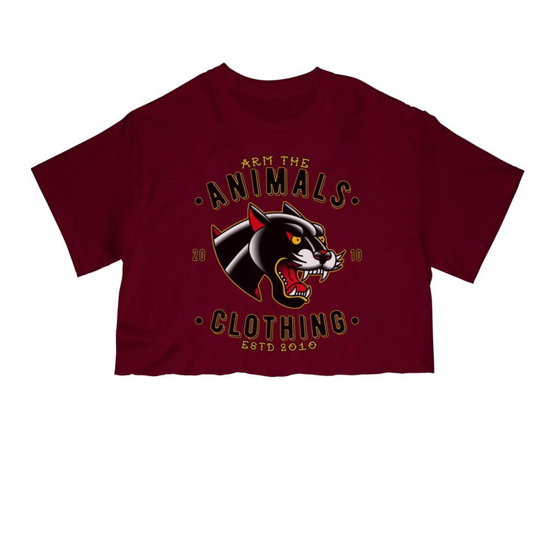 Load image into Gallery viewer, Unisex | Varsity Panther | Cut Tee - Arm The Animals Clothing Co.
