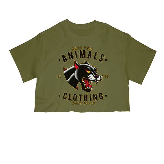 Unisex | Varsity Panther | Cut Tee - Arm The Animals Clothing Co.