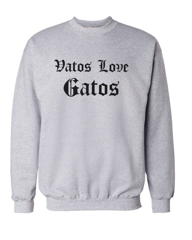 Load image into Gallery viewer, Unisex | Vatos Love Gatos | Crewneck Sweatshirt - Arm The Animals Clothing Co.
