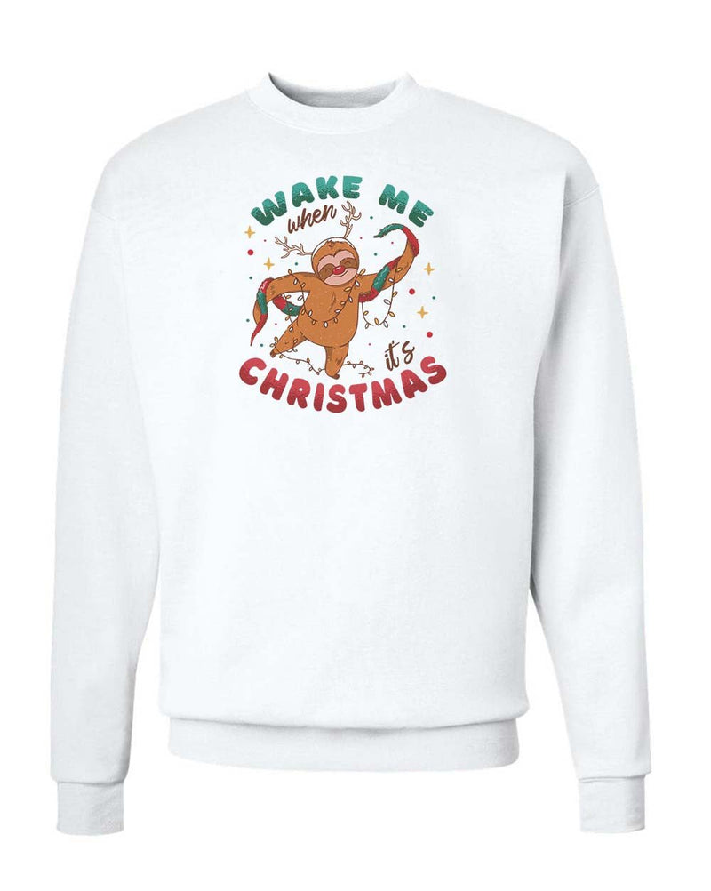 Load image into Gallery viewer, Unisex | Wake Me When It&#39;s Christmas | Crewneck Sweatshirt - Arm The Animals Clothing LLC
