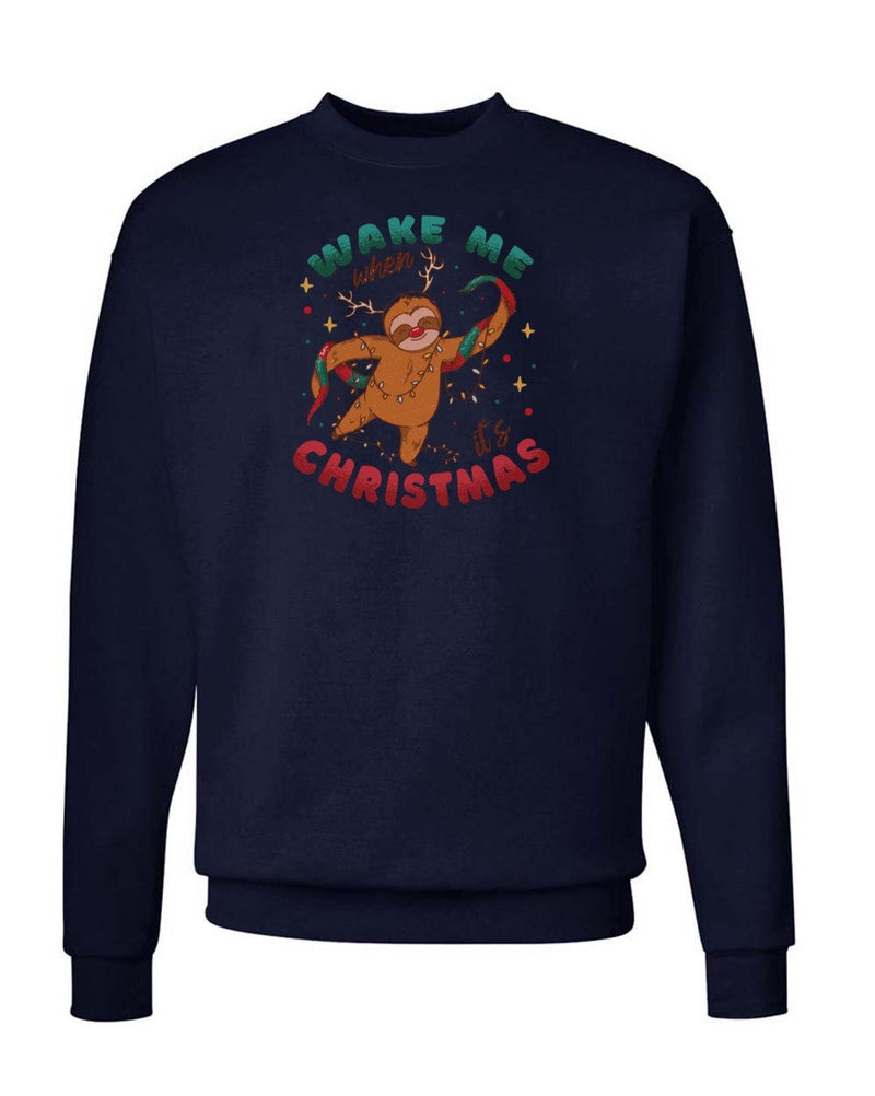 Load image into Gallery viewer, Unisex | Wake Me When It&#39;s Christmas | Crewneck Sweatshirt - Arm The Animals Clothing LLC
