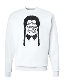 Unisex | We Wear Black On Wednesday | Crewneck Sweatshirt - Arm The Animals Clothing Co.