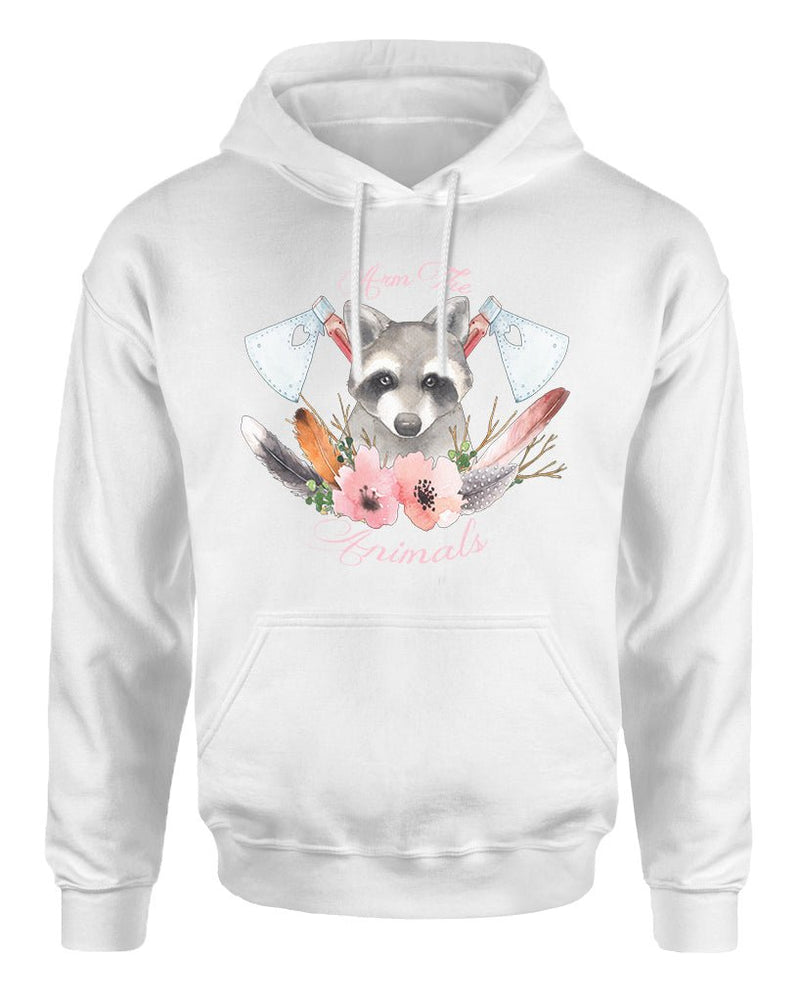 Load image into Gallery viewer, Unisex | Woodland Raccoon | Hoodie - Arm The Animals Clothing Co.
