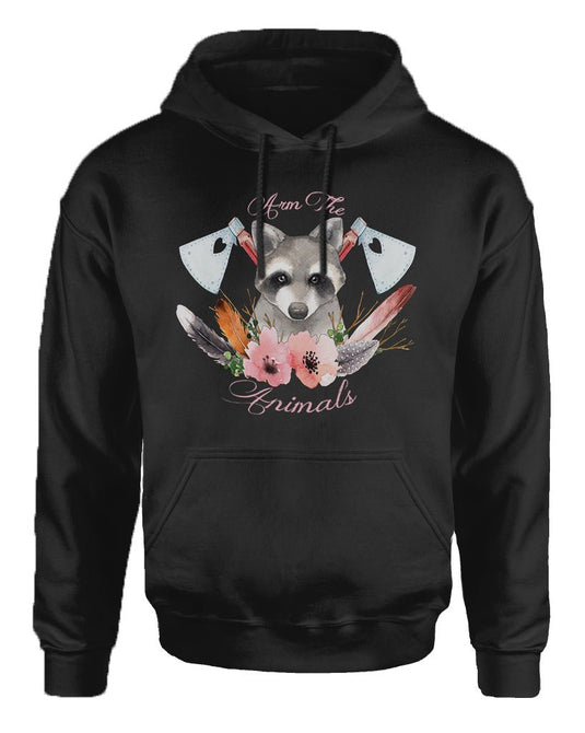 Unisex | Woodland Raccoon | Hoodie - Arm The Animals Clothing Co.