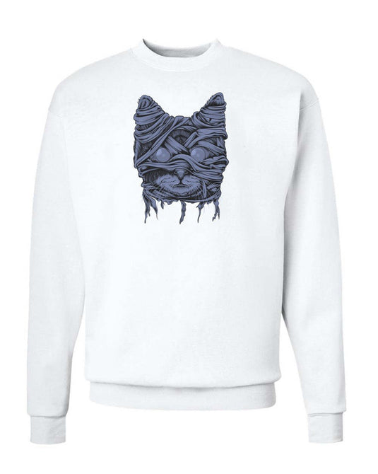 Unisex | Zombie Mummy Cat | Crewneck Sweatshirt - Arm The Animals Clothing Co.