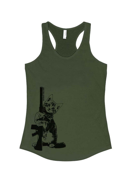 Women's | Ain't Kitten Around | Ideal Tank Top - Arm The Animals Clothing Co.
