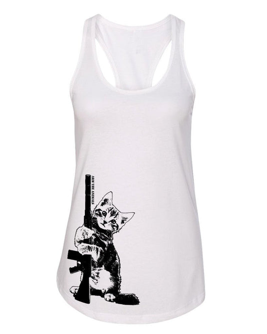 Women's | Ain't Kitten Around | Ideal Tank Top - Arm The Animals Clothing Co.